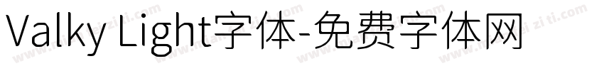 Valky Light字体字体转换